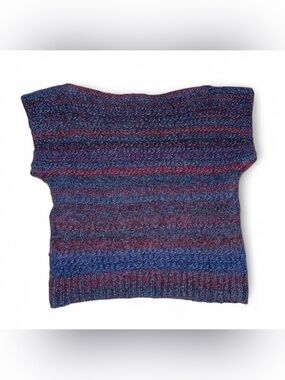 VTG Handmade Chunky Knit Vest Top Womens